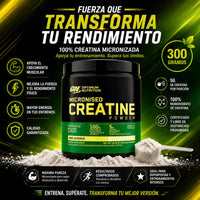 Micronised Creatine Powder | Creatina Monohidratada 5g | 300g Sin Sabor