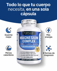 Magnesium Complex - 8 formas de magnesio, 1000mg de absorcion maxima